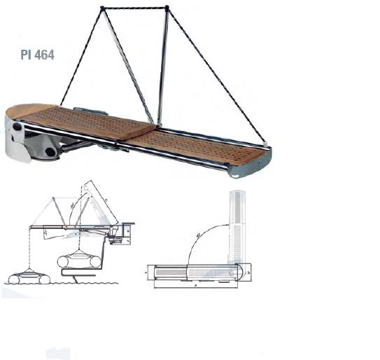 Pasarela Besenzoni telescopica y giratoria. PI 464