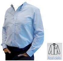 Camisa azul manga larga  gs marine.