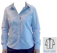 Camisa azul manga corta  gs marine.