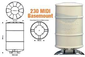 Reflector de radar. 230 MIDI Basemount.