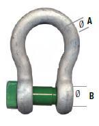 Grillete lira galvanizado alta resistencia.