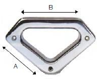 Pasacabos triangular