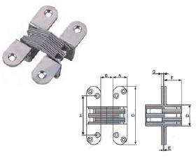 Bisagra inox 304 apertura 180º