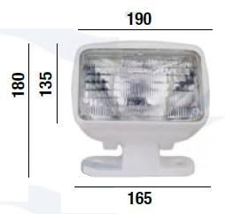 Luz arco radar en ABS blanco