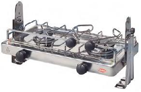 Cocina basculante de gas en inox.