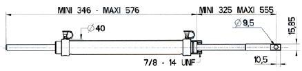 Pistón para Z-drive.