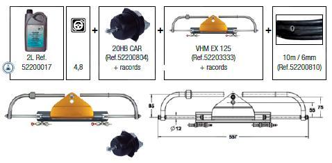 Kit dirección fueraborda. VHM EX 125.