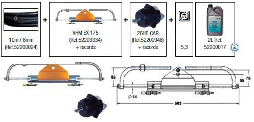 Kit dirección fueraborda. VHM EX 175.