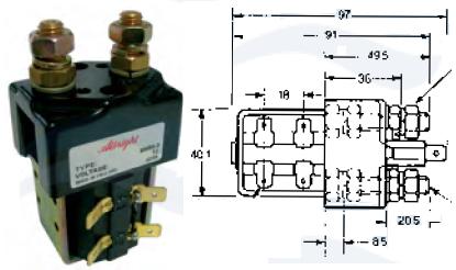 Contactor sencillo ON/OFF