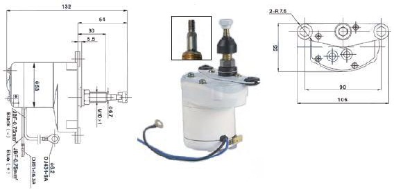 Motor limpiaparabrisas marino.