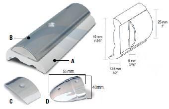 Perfil en INOX en 4 barras de 3m. Sphaera 25.