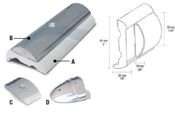 Perfil en INOX en 4 barras de 3m. Sphaera 35.