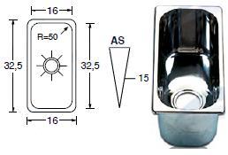 Fregadero inox 325x160mm