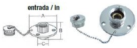 ENTRADA DE AGUA INOX